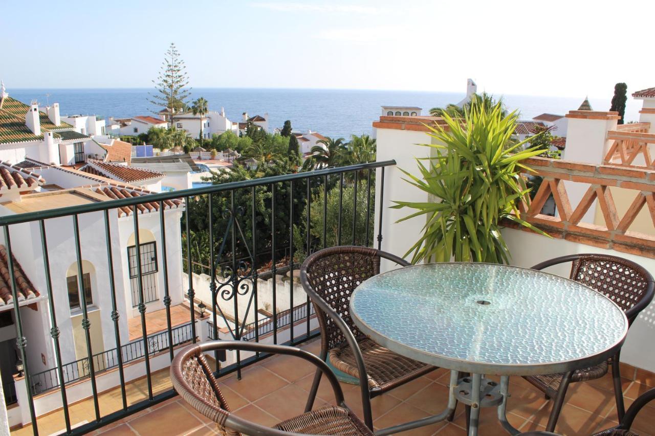 Playa Burriana, Tva Terasser, Havsutsikt, Pool Nerja Extérieur photo
