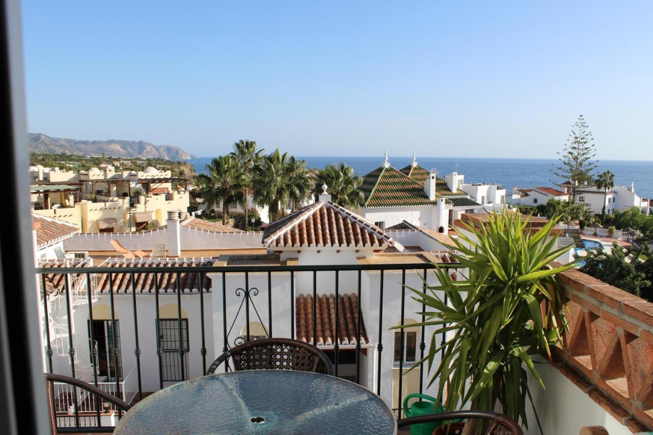 Playa Burriana, Tva Terasser, Havsutsikt, Pool Nerja Extérieur photo